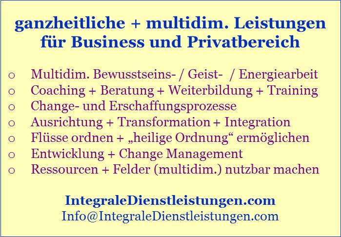 Visitenkarte mit Aktivitätsfelder Visitenkarte anzheitlihe + multidim. Leistungen